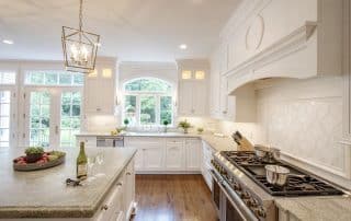 kitchen in newly constructed luxury home