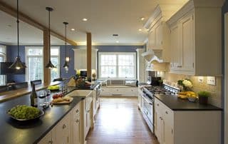 kitchen in newly constructed luxury home